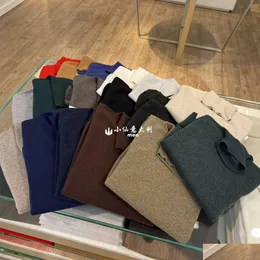 Mens Sweaters Bahar Kiton Kaşmir Kaplumbağa Boyunlu Mtikolor Sweater Damla Teslim Giyim Giysileri OT8XM