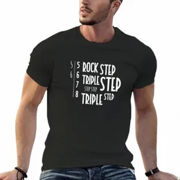 Rock Step Triple Step T-Shirt New Editi übergroßes Sommer-Top Kurzarm-T-Shirt Plain T-Shirts Männer r4mO #
