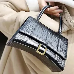 10a högkvalitativ timglas lyxig designer väska handväskor krokodil läder crossbody väskor purses designer kvinna handväska axelväskor multifunktionell väska