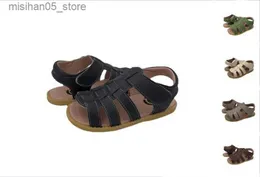 Сандалии TipsieToes 2024 Летняя детская обувь Спортивные дышащие детские сандалии для мальчиков на мягкой подошве Нескользящие повседневные детские Q240328
