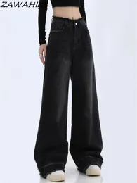 Женские джинсы мешковатые женщины черные мода повседневная винтажная шика
