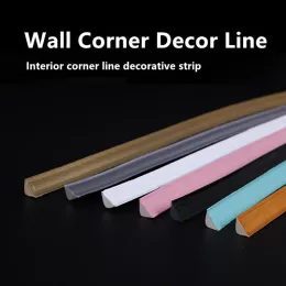 Klistermärken 5 m selfadhesive vägg gap dekorativ linje vägg interiör gap dekor strip hem vattentät dammtät tak baseboard remsa