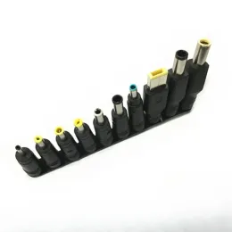 NEUE 1Set (10Pcs) Universal für Notebook Laptop DC Power Ladegerät Versorgung Adapter Tipps Stecker Jack zu Stecker Lade