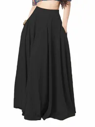 2024 ZANZEA Women Spring Sundr Fi Maxi Skirts Elegant Lg Party Vestidos Female High Waist Solid Robe Beach Faldas Saia u7oF#