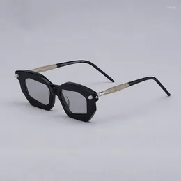 Sunglasses Personalised Germany MASKE Square Retro Acetate High Quality Man Woman Female