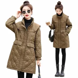 2023 Neue Winter-Down-Cott-Parkas-Mantel-Frauen-koreanische Diamd-Winter-Jacken Damen LG Warm Cott-Padded Parkas-Jacken-Mantel x3sk #