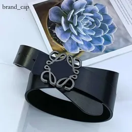 Wholesale Classic Antique Leather Designer Belt Fashion Gold Silver Color Smooth Buckle Mens Womens Jeans Casual Belts Width 3.8cm Loewve Belt 8208