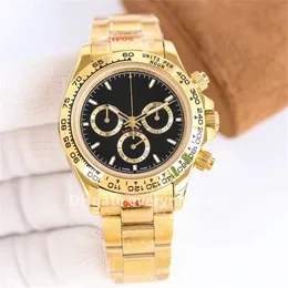 2024 Super Edition Men's Watches 126518 126505 40mm Automatisk mekanisk universum Watch 904L Timer ETA7750 Rörelse vattentät keramiska armbandsur