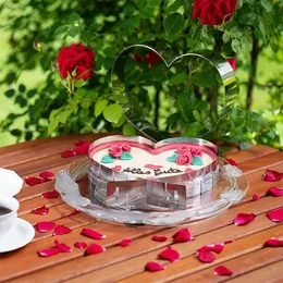 2024 Justerbar mousse Circle Love Heart Cake Mögel Rostfritt stål Bakning Mögel Kök dessert Tillbehör Cake Decorating Tool