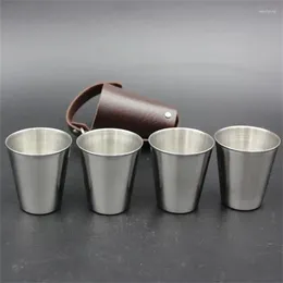 Tassen Edelstahl Metall Tasse Bier Tassen Weißweinglas Kaffee Becher Reisen Camping Trinken Tee Tasse Set im Freien