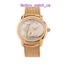 ساعة معصم AP الأيقونية 77244OR.GG.1272OR.01 سلسلة الألفية 18K Rose Gold Frost Gold Opal Stone Watch Watch