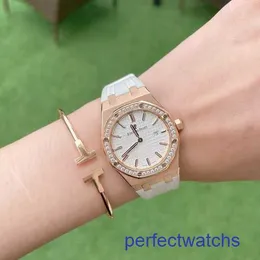 Мужские наручные часы AP Royal Oak Series Watch Женские часы Диаметр 33 мм Кварцевый механизм Прецизионная сталь Платина Повседневные мужские роскошные часы