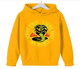 Kid Animal Print Pullovers Bluzy Bluza Załóż Hiphop Snake Cobra Kai Hard Strike Thai Venomious Long Sleeve Girl3879404