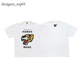 Fahsion marka tasarımcısı insan yapımı tees erkek tişört aşk ördek çiftleri kadınlar yaz tişörtleri pamuklar üstleri rahat gömlek lüks giyim sokak insanı gömlek 9760