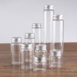 Gläser 6 Stück 20 ml 30 ml 40 ml 50 ml 60 ml 70 ml 90 ml 120 ml 150 ml Glasflaschen Pillenbehälter mit Aluminiumkappen Aufbewahrungsflasche für Kunsthandwerk