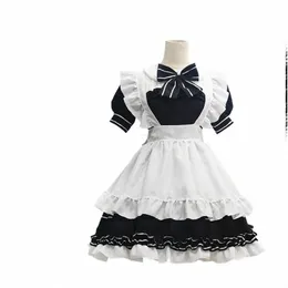 Japanische Kawaii Lolita Maid Kostüme Anime Cosplay Halen Little Devil Maid Outfits Bauernbluse für süße Mädchen Dropship O2kV #