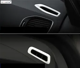 För S60 S60L XC60 V60 2PCS Luftkonditionering Vent Cover Trim Strip Interior Dashboard Outlet Frame Decoration 3D Sticker1449132