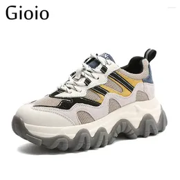 Casual Shoes Gioio Märke Kausal Lady Högkvalitativ bekväm promenad jogging sneakers Triple S Track for Women