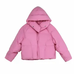 NewDiscvry Puffer Jackets Winter Korean Fi Baggy Theing Ware Bubble Ladies Cropped Cotpadded Outwear Parkas M7V4＃