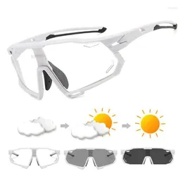 야외 안경을 끄는 Superide Pochromic Riding Cycling Sunglasses 남자 여자 도로 자전거 산악 안경 스포츠 바람 방전 자전거 드롭 Devive Otgoj