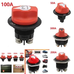 Uppgradera ny 300A/200A/100A/50A bilbatteriomkopplare Rotary Disconnect Power cut off Disconnecter Isolator för Auto Truck Motorcycle Boat RV