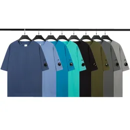 T-shirt da uomo Felpe C.P magliette Tinta unita Minimalismo Uomo T-shirt casual Polo firmate girocollo Top a maniche corte alla moda Taglia asiatica S-XXXL