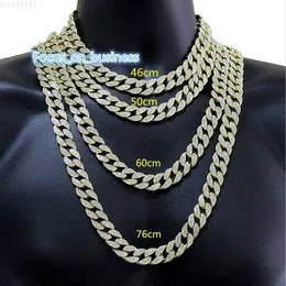 Designer-Herz-Halskette, Gold-Silber-Kette, Herren-Modeschmuck, Hip-Hop-Luxus-18-Karat-Miami-Kubaner-Gliederpanzerkette für Herren-Damen-Halskette, anlaufgeschützt