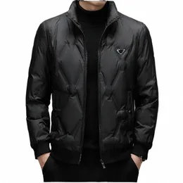 Taoboo zagęszczony solidny angielski styl Fi swobodne kurtki dla mężczyzn 2024 Nowa marka projektanta Lekka biała kaczka w dół kurtka L5JM#