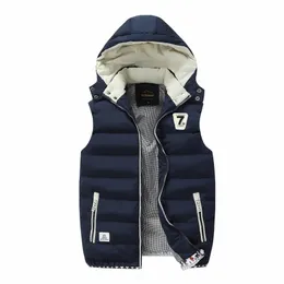 Piumino invernale da uomo 2023 Slim Fi Gilet casual da jogging Sport Giacca a maniche calda e confortevole Sl Zipper Cott Coat e1nE #