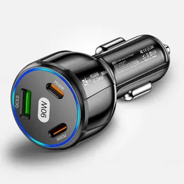 ترقية الشاحن المزدوج C USB Car Charger سريع الشحن USB PD QC3