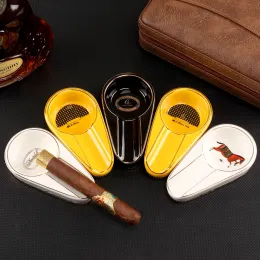 Gravestones Ceramic Cigar AshTray Charuto 1 Hållare Röker Ash Tray Portable Tobacco AshTrays Outdoor Cigar Accessories For Cigars Galiner