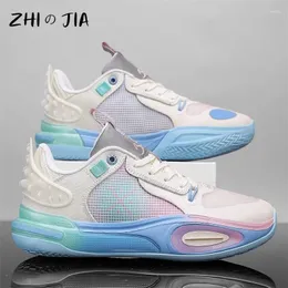 Basketball Shoes Men's Low Top High Quality Couple Sneaker Youth Fashion Trend Knitted Breathable Non Slip Running Footwear