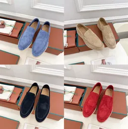 Summer Walk Charms Loafers Women Flat Chaussures Femmes Moccasins Men Flat Shoe Lazy Driving Sneakers Designer Casual Shoes Metal Lock Slip-on Laze Loafers