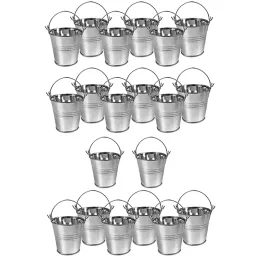 Plantadores 20 pçs mini balde de metal portátil vaso de flores plantadores linda caixa de doces para festa de casamento decoração de casa