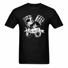 giovane T-shirt Skull Pist Tshirt Teschi stampati su maglietta da uomo Fiable Rider Tops Retro Tees Punk Hipster Abbigliamento oversize U22C #