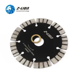 Zaagbladen Zlion 1pc 125mm Elmas Testere Bıçak Granit Beton Kumtaşı Kuru Kesme Disk 5 "Segmentler Kalınlık 2.2mm Taşlama Tekerleği