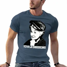 ゴールデンガールズ-Viva La Cheesecake -Dorothy Zbornak T -Shirt Plus Size TOPS PLAINEXISIDS FUNNYS MENS TシャツM9UP＃