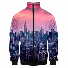 LCFA Brand Hoodie Men Autumn Winter Jacket Male 2021 Casual Sunset Landscape City Sportwear Zip Harajuku Hooded Sweatshirt Coat U5em#