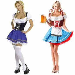 S-3XL Sexy Maid Costume Women Women Halen Cosplay Oktoberfest Dirndl Costume Bavaria Beer Party Girl Wench Costum