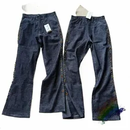 Kapital Corduroy Gemste Wed Flare Calças Homens Mulheres 1:1 Alta Qualidade Oversize Denim Calças E0nP #