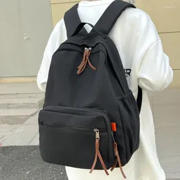 Mochila DCIMOR Alta Qualidade Lona Mulheres Legal Múltiplos Bolsos Homens Saco de Viagem Unissex Cor Sólida Mochila Adolescentes Bookbag