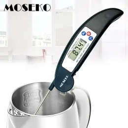 Indicatori MOSEKO Termometro con sonda digitale Pieghevole per alimenti BBQ Carne Forno Termometro da cucina pieghevole Strumenti per acqua da cucina