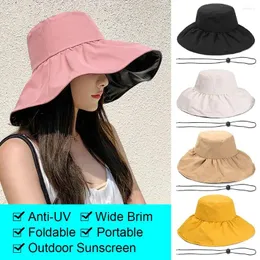 Berretti Primavera Estate Cappello Panama Portatile Anti-UV Cappello da pescatore da sole da spiaggia