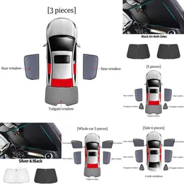 Aggiornamento Nuovo Magnetico Auto Parasole Scudo Parabrezza Anteriore Telaio Tenda Lato Posteriore Bambino Finestra Parasole Visiera per Peugeot 3008 P84 2016-2023