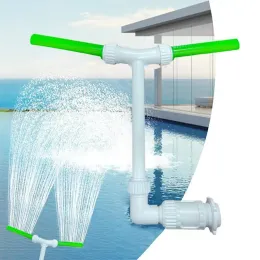 Bäder, Poolbrunnen für in den Boden eingelassene Pools, lustige Springbrunnensprays mit Lichtdekoration für Außenpool, Spa-Teich, Wasserfall