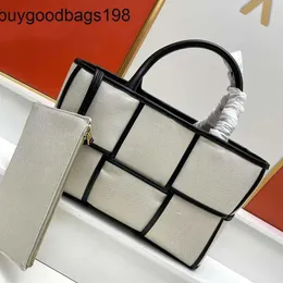 Bottegvenetas Handtaschen Arco Einkaufstasche Neue große Leinwand Patchwork Pitot Kalbsleder Rucksack Designer Marke hochwertige Mode Pendler Luxus