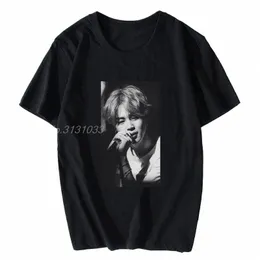 kpopharajuku streetwear tshirt men cott t-shirt jimin fans love Black White Usisex tird gift harajuku streetwear w3x6#