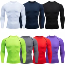 Männer Bodybuilding Sport T-Shirt Quick Dry Laufshirt Lg Sleeve Compri Top Gym T-shirt Männer Fitn Enge Rgad 46qy #