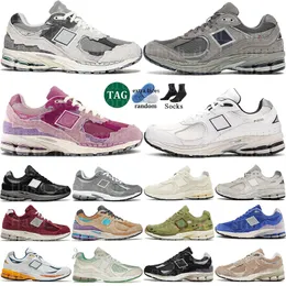 Neue 2002r Designer-Schuhe 2002 Rain Cloud Light Grey Black White Phantom Bordeaux Sea Sallt Pink Pack Green Sneakers Herren Outdoor-Schuhe Sport Trainer 36-45