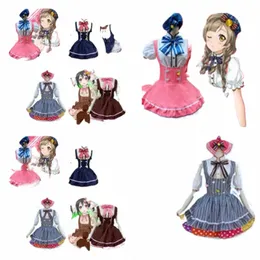 Японское аниме Love Live Tojo/Umi/Eli/Hanayo/Nico/Rin Candy Maid Uniform Princ Lolita Dr Косплей Костюм E0T0 #